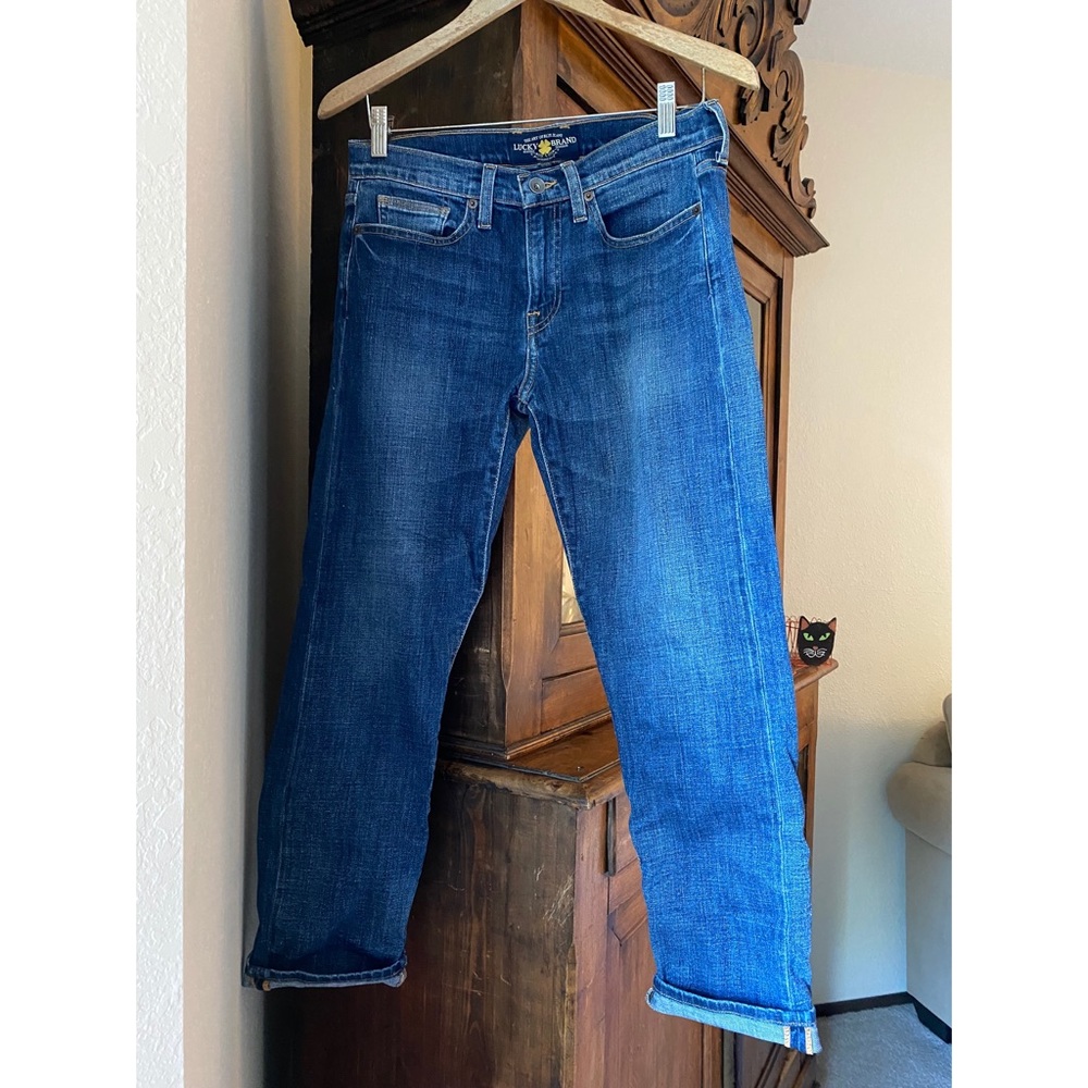 Lucky Brand Crop Leg Boyfriend Jeans